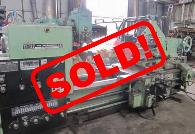 #04561 Lathe TOS SU125/2000 – video available ▶️ – Sold to India