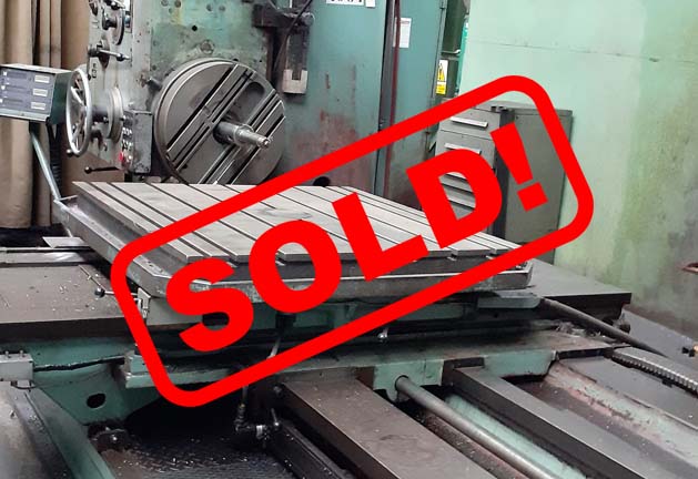 #05186 Horizontal Boring Machine TOS VARNSDORF W100A  – video available ▶️ – sold to India