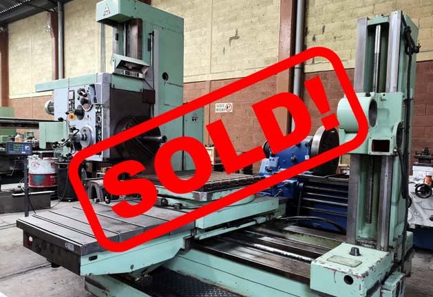 #05096 Horizontal Boring Machine TOS VARNSDORF W75 – incl. accessories and DRO – sold to Mexico