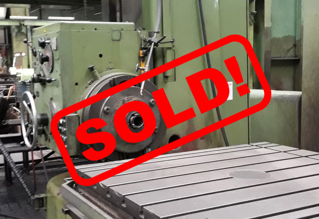 #05194 Horizontal Boring Machine TOS VARNSDORF H100A – ISO 50 – 1999 – sold to Czech Republic