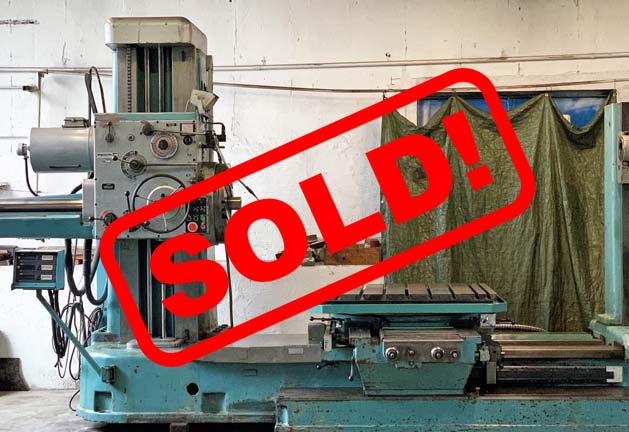 #05255 Horizontal Boring Machine TOS VARNSDORF W100 – video available ▶️ – Sold to Chile