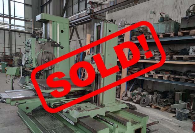 #05447 Horizontal Boring Machine TOS VARNSDORF W100A – ISO 50 – sold to India