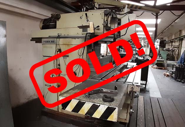 #05560 Milling Machine TOS FGSV 50 -sold to India