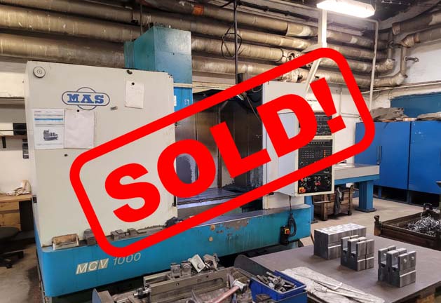 #05594 Vertical Machining Center MAS MCV1000 CNC Heidenhain 426 – sold to Czech Republic