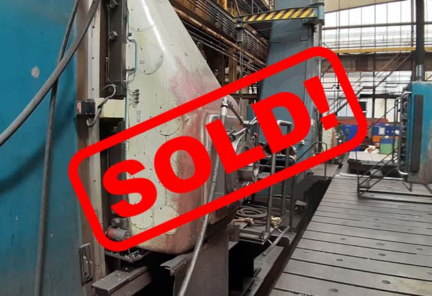 #05640 Horizontal boring machine SKODA W200T/4000, incl. rotary table E20 – sold in Czech Republic