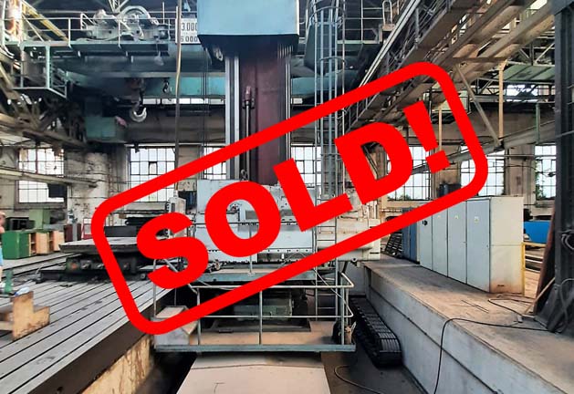 #05748 Horizontal boring machine SKODA W200H – y:3200, x:6000 mm , incl. rotary table E25 – sold to India