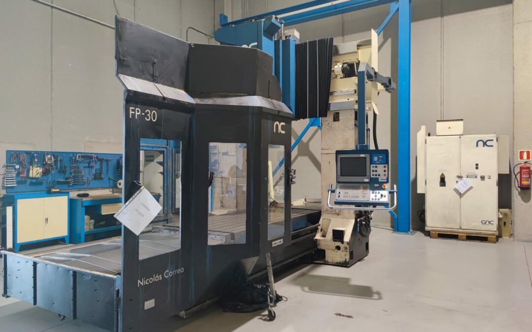 #05812 Gantry Milling machine CNC CORREA FP30/30 bridge type, Hours of use: 7883 hrs (spindle on) – CNC HEIDENHAIN 426  – video available ▶️