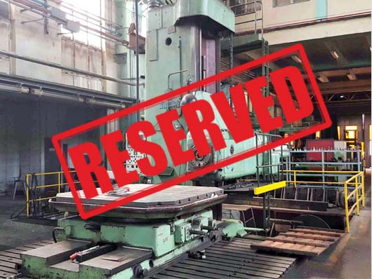 #059241 Horizontal boring machine SKODA WD160CNCHH – y:2510, x:3350 mm , incl. rotary table E20 and 3 floor plates – year of change to CNC – 2010 –  – video available ▶️