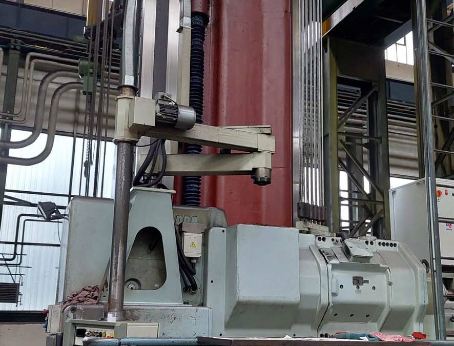 #05999 Horizontal boring machine SKODA W200HNR CNC – y:4150, x:8300 mm , incl. rotary table E20 and milling head – video available ▶️