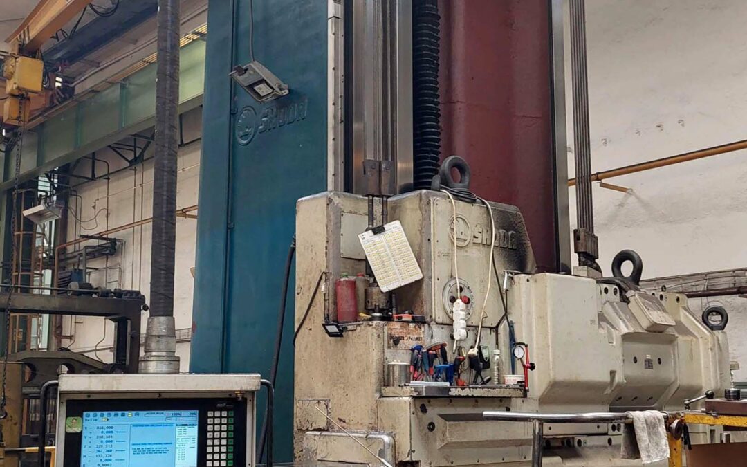 #0612101 Horizontal boring machine SKODA W160HCNC – y:3000, x:4000 mm , incl. rotary table S35  – video available ▶️