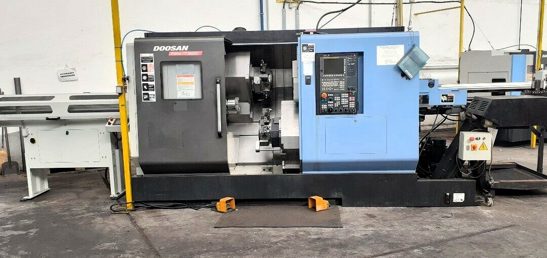 #06090 Lathe CNC DOOSAN PUMA TT 1800 SY + feeder